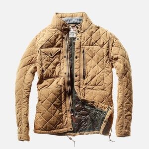 Relwen Quilted Tanker Jacket (Camel)